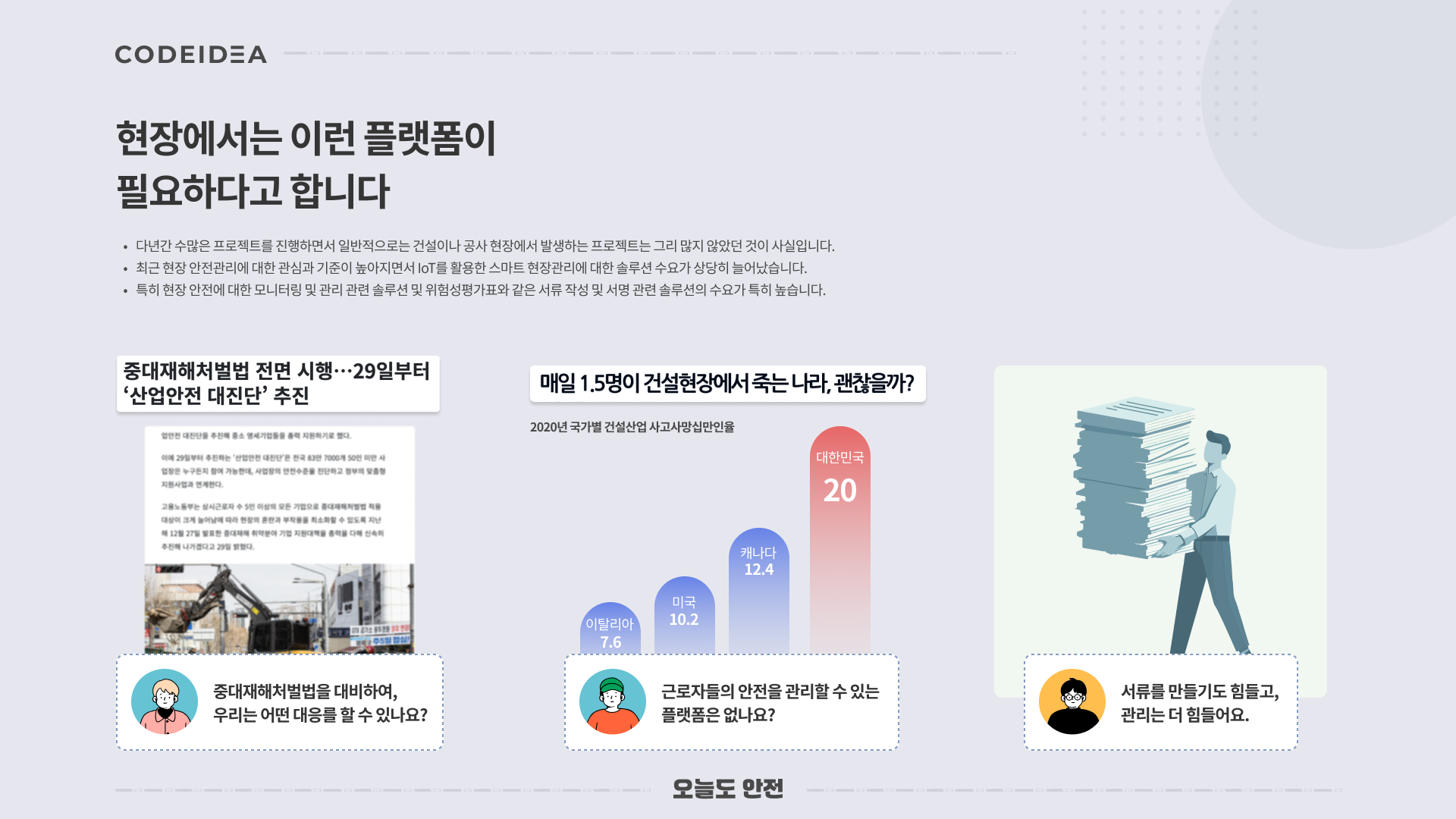 오늘도안전 메인 화면 2